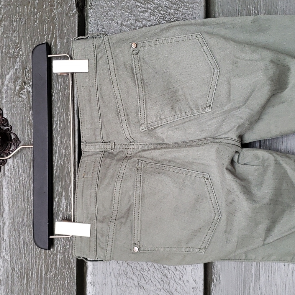Anthropologie PILCRO Stet Cropped Ankle Jeans Olive sz 25 Women's - Picture 7 of 10